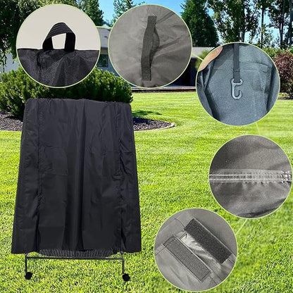 J&C Large Bird Cage Cover 420D Bird Cage Covers Heavy Duty Birdcage Cover Waterproof Bird Cage Covers for Night Blackout Sunlight Patio Birdcage Covers Birdcage Accessories