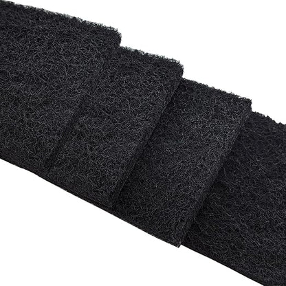 PAWZIDEA Activated Carbon Filter Replacement for Pet Waste Trash Cans Wall Mounted, 3.15"*3.15" Square Thick Deodorizing Carbon Filters, 4-Pack, Replace Every Month