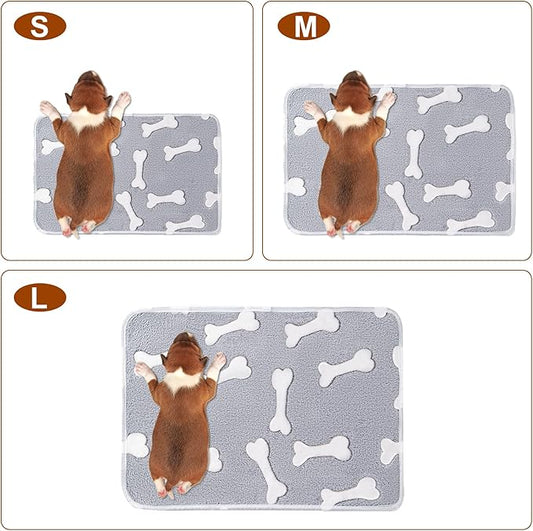 1 Pack 3 Blankets Super Soft Fluffy Premium Fleece Pet Blanket Flannel Paw Printed Throw for Dog Puppy Cat (Small 23x16'', Star, Bone, Love)