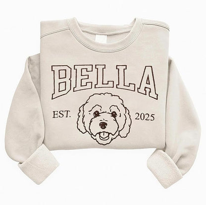 Custom Pet Sweatshirts with Photo and Name, Personalized Dog Sweatshirt, Gifts for Dog Mom, Dad