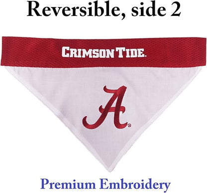 Pets First Collegiate Pet Accessories, Reversible Bandana, Alabama Crimson Tide, Large/X-Large