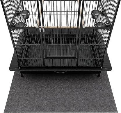 Under Pet Cage Mat for Bird Cages, Dog Kennels, Reptile Aquariums, Dog Kennels, Water-Resistant Pad for Hard Floors and Surfaces (X-Large)