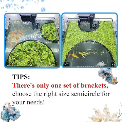 Floating Plant Corral for Aquarium, Fish Tank Accessories to Protects Duckweed from Filters, Automatically Adjusts Height According to Water Level, Suitable for All Duckweed and all aquariums(Style 2)