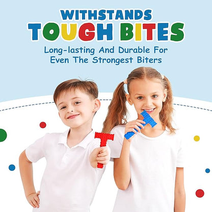 Chewy Sensory Toys for Kids with Autism Sensory Product for Adults Teens Toddlers, ADHD Tools for Kids, ADHD Toys for Autistic Children, Oral Motor Tool Tube, Mouth Toys, Chew Stick (2 Pack)