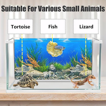 Aquarium Background Poster Water Plants 3D Coral Fish Tank Background Picture Double Sides Fish Tank Stickers 10 20 Gallon Tank 16"x 33"