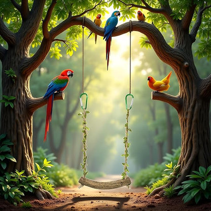 Chicken Swing Chicken Toy Perch Chicken Stand Bird Chew Toy for Birds Parrots Training Stand Holder Bird Toy Chickens and Parrots Bird Swings Birdcage Accessories