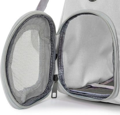 Cat Bubble Backpack Carrier for Small Medium Dogs Cats Carrying Bag, Airline Approved Pet Travel Carrying Bag Dog Hiking Walking Outdoor Backpack (Gray)