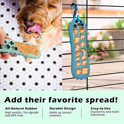 Dog Chew Toys for Aggressive Chewers: Tough Dog Toy for Small Dogs - Indestructible Dog Toy - Heavy Duty Dog Toys -Dog Toys for Small/Medium/Large Dogs Breed (Blue and Green)