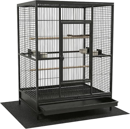 Under Pet Cage Mat for Bird Cages, Dog Kennels, Reptile Aquariums, Dog Kennels, Water-Resistant Pad for Hard Floors and Surfaces (XX-Large)