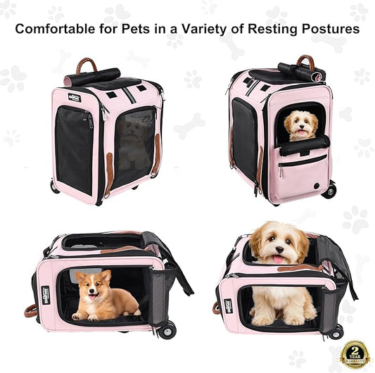 EliteField Deluxe Backpack Pet Carrier (3 Year Warranty, Airline Approved), Travel Soft-Sided Carrier Bag for Dogs, Cats & Small Pets