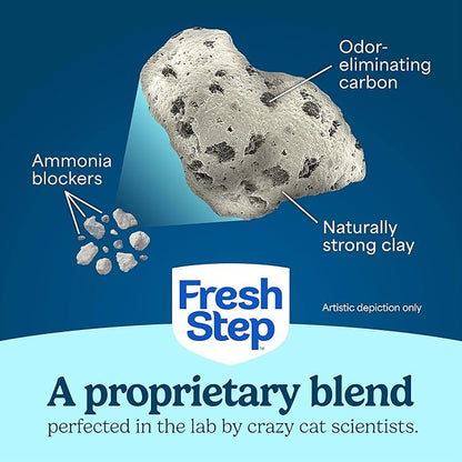 Fresh Step Extreme Clumping Litter With Febreze Freshness, Mountain Spring Scent Clumping Cat Litter With Guaranteed Odor Control, 14 lb. Box