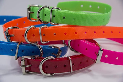 Universal 27 ½” X ¾” Replacement Band Strap for Dog Training Collar - Adjustable Waterproof TPU for Remote E-Collar, Static/Vibration Shock Trainer, Fits Most Bark Control & Obedience Devices
