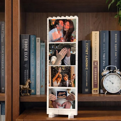 NAZENTI Personalized Photo Building Blocks For Couples, Bricks Style Puzzle Blocks Gifts For Boyfriend, Custom Home Decor & Valentines Day Gift, Anniversary Keepsake gifts for Couple Family Besties