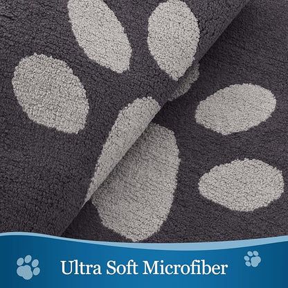 Buganda Dog Door Mat for Muddy Paws, Absorbent Dirt Trapper Washable Indoor Doormats, Non Slip Low-Profile Mud Mat for Dogs, Front Entrance Doormat for Inside Floor (40x32 Inches, Dark Grey)