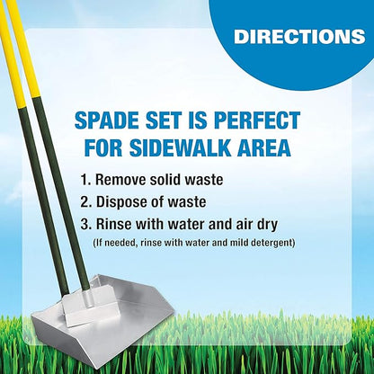 Four Paws Wee-Wee Pooper Scoopers for Dogs l Outdoor Rake l Spade & Pan l Pooper Scooper Set