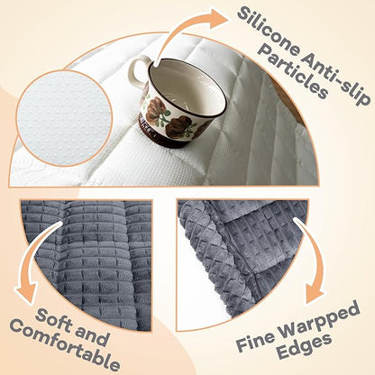 Washable Dog Couch Cover Protector, Non Slip Dog Bed Mat Machine Washable Large Blanket for Dogs, Pet Couches Covers for Sofa (Grey, 27.6 * 59.1 '')