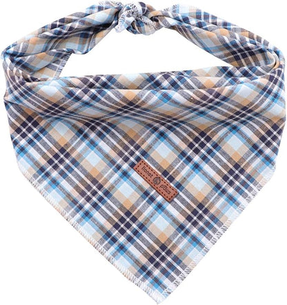 Lionet Paws Dog Bandana Washable Cotton Handkerchief Scarf Triangle Bandana for Small Medium Large Dogs