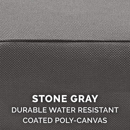 Furhaven Water-Resistant Orthopedic Dog Bed for Medium/Small Dogs w/ Removable Washable Cover, For Dogs Up to 35 lbs - Indoor/Outdoor Logo Print Oxford Polycanvas Mattress - Stone Gray, Medium