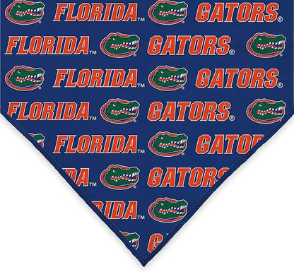 Florida Gators Officially Licensed Bandana for Dogs and Cats | Fits Pets Great Gift Idea | Easy-to-Tie (Small, 13")