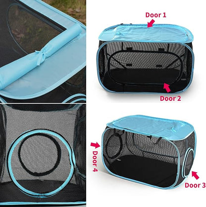 INTURN Cat Furniture Tent for Indoor and Outdoor Playpen Portable Cat Tunnels, Outdoor Kennel (Sleep Kennel)