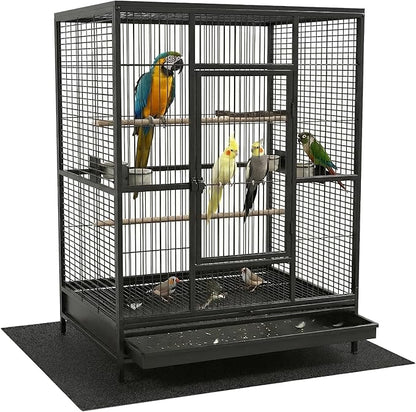 Under Pet Cage Mat for Bird Cages, Dog Kennels, Reptile Aquariums, Dog Kennels, Water-Resistant Pad for Hard Floors and Surfaces (XX-Large)