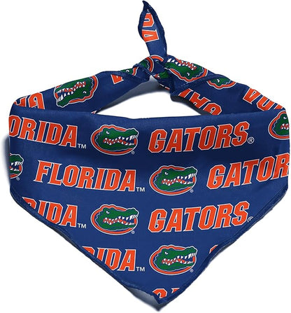 Florida Gators Officially Licensed Bandana for Dogs and Cats | Fits Pets Great Gift Idea | Easy-to-Tie (Large, 28")