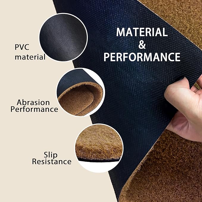 Welcome Hope You Like Dogs Door Mat, Cute Dog Paws Print Artificial Coir Front Door Mat Indoor Outdoor Entrance, Funny Dog Paw Welcome Doormat Rug for Porch Entryway Patio Decor, 17X30 Inch