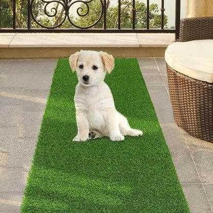 Bsmathom Artificial Grass Rug - Indoor/Outdoor, Fake Grass Turf for Patio, Balcony & Garden - 2x6Ft