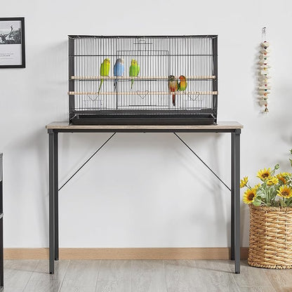 Yaheetech 30‘’ Flight Bird Cage Stackable Design for Small and Medium Birds with Slide Out Tray and Bottom Grate Budgies Cockatiels Lovebirds Canaries Parakeet Cage