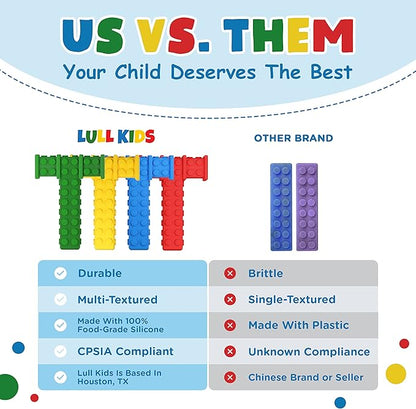 Chewy Sensory Toys for Kids with Autism Sensory Product for Adults Teens Toddlers, ADHD Tools for Kids, ADHD Toys for Autistic Children, Oral Motor Tool Tube, Mouth Toys, Chew Stick (4 Pack)