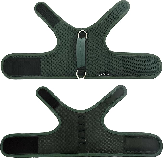Kitty Harness and Leash for Walking Escape Proof Breathable Mesh Fabric, Solid Green, X-Small, Adjustable Cat Walking Jackets with Handle, Padded Stylish Cat Vest