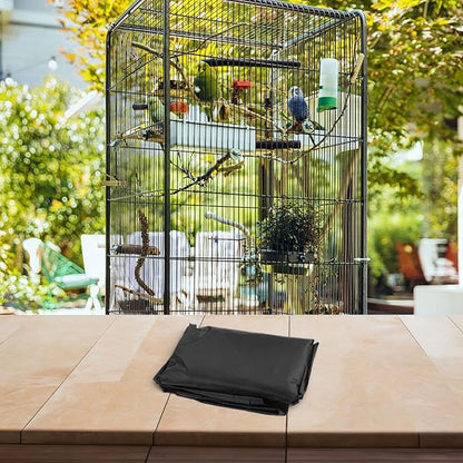 Birdcage Cover Extra Large Parrot Cage Cover Light Blocking for Cats, Mink, Totoro, Parakeet, Parrot and Small Animals(84x59x104cm)