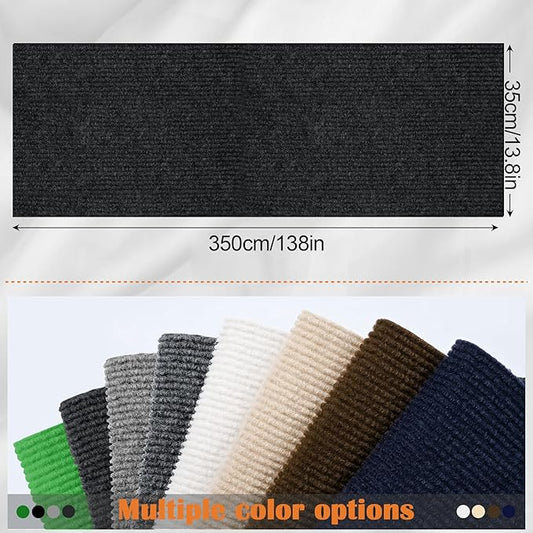Cat Scratch Furniture Protector - 138" x 13.8" Trimmable Self-Adhesive Cats Claws Scratch Pads, DIY Cat Climbing Couch Protector for Scratch Post Cat Tree Replacement Indoor (Black)