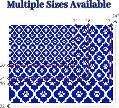 Dog Food Mat 24X32 Inch Pet Feeding Absorbent Mats for Floor Cat Water Bowl Placemats Non-Slip Washable Dog Mat for Food and Water