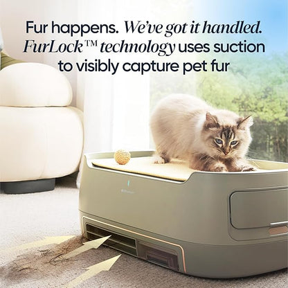 Blueair PetAir Air Purifier for Pets with Built-In Pet Bed, H13 True HEPA, 5-Stage Filtration, Smart Auto Mode, Removes Pet Dander, Hair, Odors & Allergens, Large Rooms up to 1300 sq ft