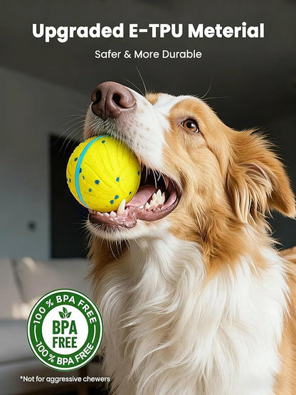Smart Interactive Dog Balls, Automatic Moving Ball for Medium and Large Dogs, ETPU New Material, Motion Activated Rolling & Rotating Bouncy Toy for Dog Enrichment & Stimulation