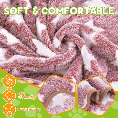 6 Pcs Dog Blanket Super Soft Pet Puppy Blankets Calming Blanket for Small, Medium Dogs Warm Sleep Mat Flannel Blanket for Dogs Puppy Cat (24"×16")