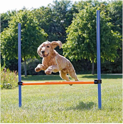 TRIXIE Agility Hurdle Adjustable Dog Jump, Ideal for Beginners & Advanced, Dog Obstacle Course Equipment 1 x Hurdle