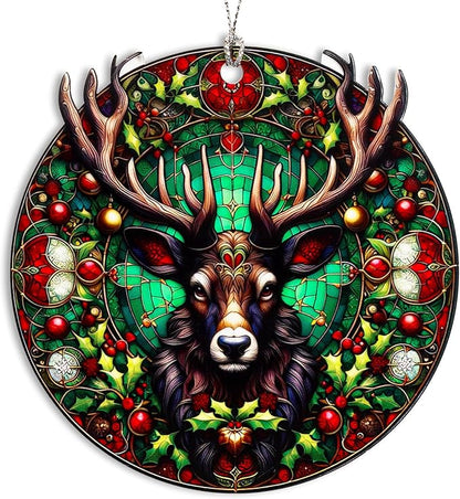 Reindeer Ornament, Reindeer Ornaments for Christmas Tree, Hunting Ornaments for Christmas Tree, Classic Gothic Fantasy Christmas Ornaments 2025, Deer Decor, Woodland Holiday Ornament Gift