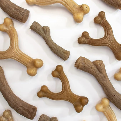 Nylabone Gourmet Style Stick Strong Chew Toy for Dogs, Peanut Butter Flavor, Medium - Up to 35 lbs, 1 Count