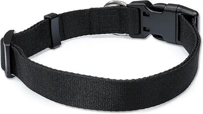 MS-5 Automatic Pet Door Collar, Genuine High Tech Pet Brand Dog Collar for Power Pet Doors - Deluxe Strap (Black, Medium) - DC-BLK-MS5-M