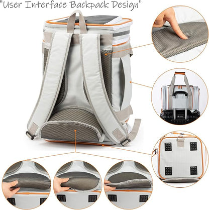 Airline Approved Pet Carrier Backpack Under seat, Soft Unique Dog Purse Travel Carriers Backpacks for Hiking Camping Outdoor, Tote Front Expandable Bag for Small Puppy Dogs in Airplane Car