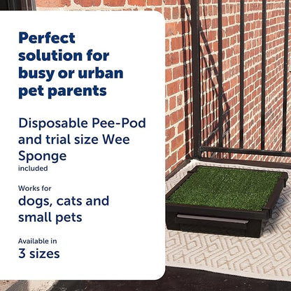 PetSafe Pet Loo Portable Dog Potty - Pet Toilet Alternative for Puppy Pads - Small - Perfect for House Training - Easy-to-Clean Grass Mat