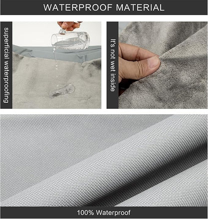 Waterproof Dog Bed Cover,Washable Removable Pet Dog Crate Pad Replacement Cover for 36 Inch Crate,Water Absorbable Pet Puppy Bed Covers for Dogs Cat,34Lx22Wx3.5H inch