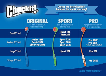 Chuckit! Ultra Squeaker Ball Dog Toy, Large (3 Inch) 1 Pack, for Large Breeds