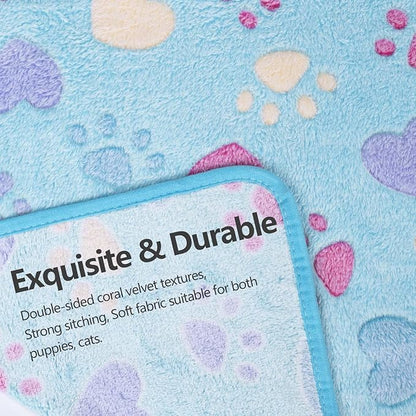 LeapSheep Pet Blankets for Dogs Cats - 3Pack Heart Pattern Super Soft Fluffy Dog Blankets for Small Medium Large Doggy Kitten(Heart, Large)
