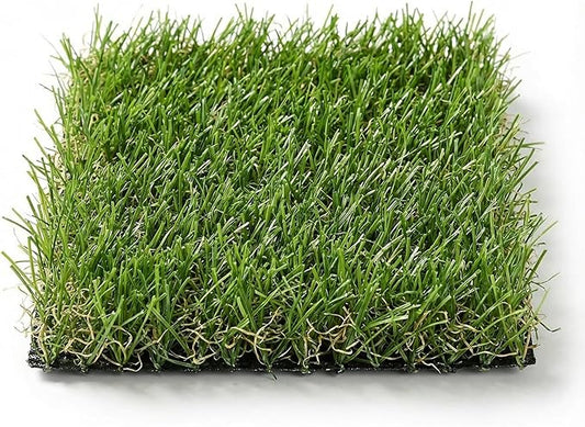 Artificial Grass Rug Indoor Outdoor, 8 x 8Inch Faux Grass Turf Sample, Realistic Artificial Lawn Rug Dog Pets Mat, Turf Carpet for Garden Lawn Landscape Balcony Patio Backyard Easter Decor