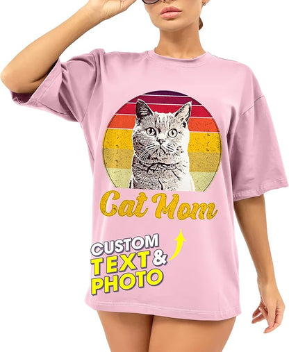 JIX & JOKY Custom Your Own Bootleg Rap Shirts with Dog Faces Custom Pet Shirt for Men Graphic Tshirt Gift Idea for Pet Lovers