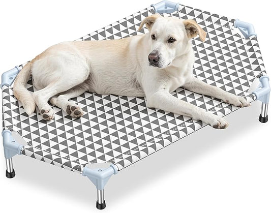 Elevated Outdoor Dog Bed (6 Sided Medium, Triangle)