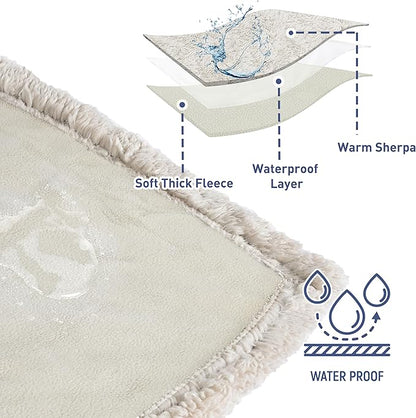 Kritter Planet Waterproof Dog Blanket, Reversible Water Proof Pet Blanket for Couch, Bed & Sofa, Washable Couch Covers for Large Dogs - Protects Furniture from Fur, Dirt, and Accidents